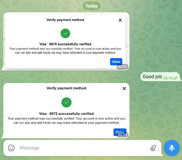 Facebook Ads - Visa OTP Bypass Tools 2025