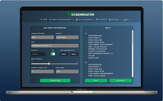 VCCGenerator - Credit Card Generator Tool